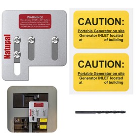 Natupal Generator Interlock Kit Compatible with Square D QO HOM 150 or 200 amp panels. 1 3/8 Inch Spacing between main and branch breaker, update versioner, Professional and Interlock Kit, new version