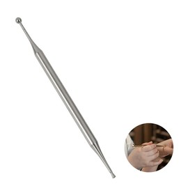 Manual Acupuncture Pen, BetterJonny Stainless Steel Body Point Probe PenFacial Reflexology Tools Ear Point Probe Tip Acupressure Double Head Massage Pen for Body Massage Tool