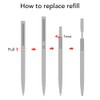Unibene Slim Stainless Steel Retractable Ballpoint Pens, Nice Gift for