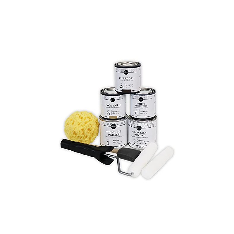 Giani Granite Countertop Paint Kit 2.0-100% Acrylic (Slate)