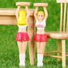 VANZACK 4PCS/PACK Outdoor Girl Tee Plastic Holder for Golfer Sports