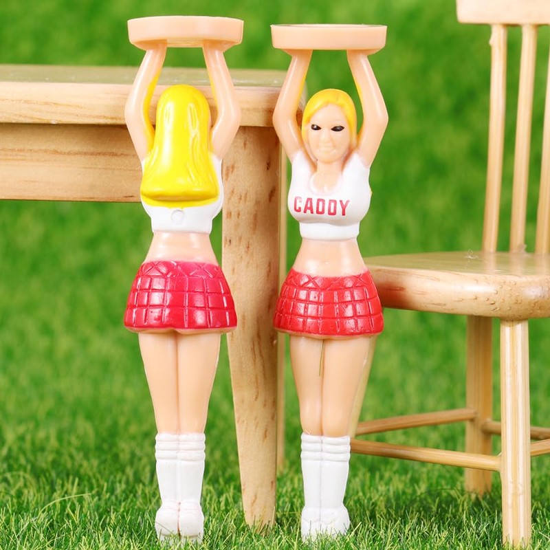 VANZACK 4PCS/PACK Outdoor Girl Tee Plastic Holder for Golfer Sports