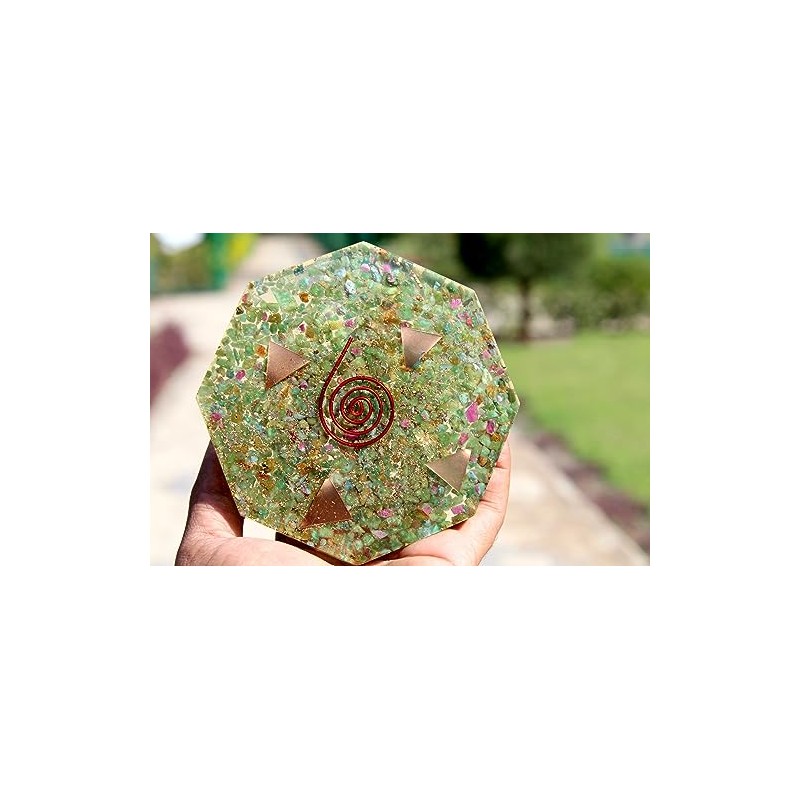 PRAJET CRYSTALS Prajet Energized Orgonite Healing Crystals Hexagonal Vastu Plate
