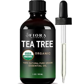 Aceite de Árbol de Té – Aceite Esencial de Árbol de Té 100% Puro Orgánico para Piel, Cara, Cabello, Cuero Cabelludo, Uñas y Uñas de los Pies – Aceite de Árbol de Té de Grado Terapéutico para Acné y