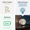 Mebus Silent Alarm Clock with Stylish Design, Snooze and Illuminated