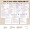 ADHD Cleaning Planner, Home Cleaning Bundle Schedule Plan and Checklist