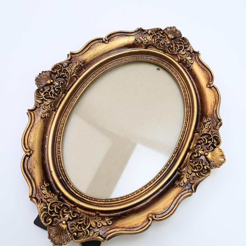 Bitray Vintage Picture Frame 5 x 7 Inch Oval Elegant