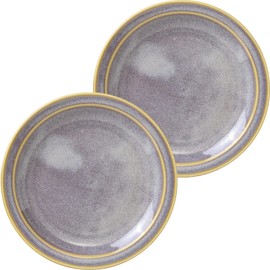 Mino Pottery Mino Ware MAMANI 140 Plate, White, Set of 2