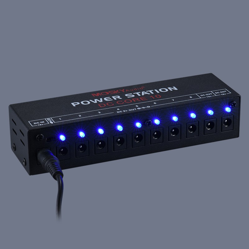 Mini Power Supply Station 10 Isolated DC Outputs for 9V