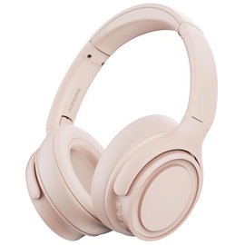 ADOOPE Bluetooth Headphones, Over-Ear Wireless Headset, 30H Playtime, Wired Option, Hi-Fi Sound,for Study/Sports/Office/Entertainment (Beige)