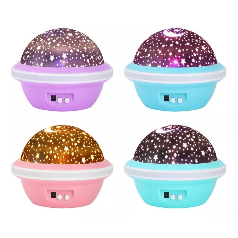 24x7 Lampara Proyector Estrellas Galaxia Luz De Noche Buro Niños