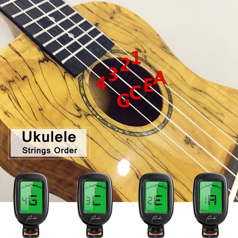 Ranch Guitar Tuner Clip On Professional for Acoustic/Electric Guitar, Ukulele,