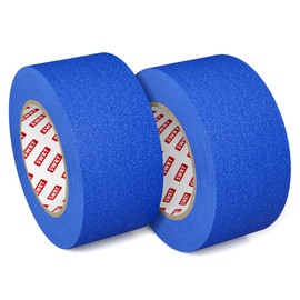 SWRT Blue Painters Tape 2 Inch x 55 Yards, 2 Rolls (110 Yards Total), Blue Masking Tape for Painting, Clean Removal Multi-Surface Paint Tape for Walls, Trim, DIY & Crafts