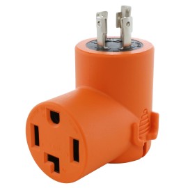 AC WORKS® 30A 125/250V NEMA L14-30 Male Plug to 30A 125/250V NEMA 14-30 Female Connector