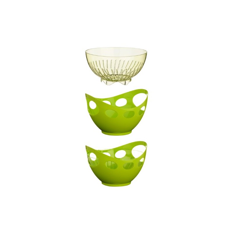 Premier Housewares Strainer and Bowl Set - Lime Green