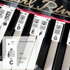 Removable Piano Keyboard Note Labels, Silicone Piano Notes Stickers Guide