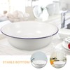Healeved Enamel Wash Basin 28cm Large Enamel Mixing Bowl Face