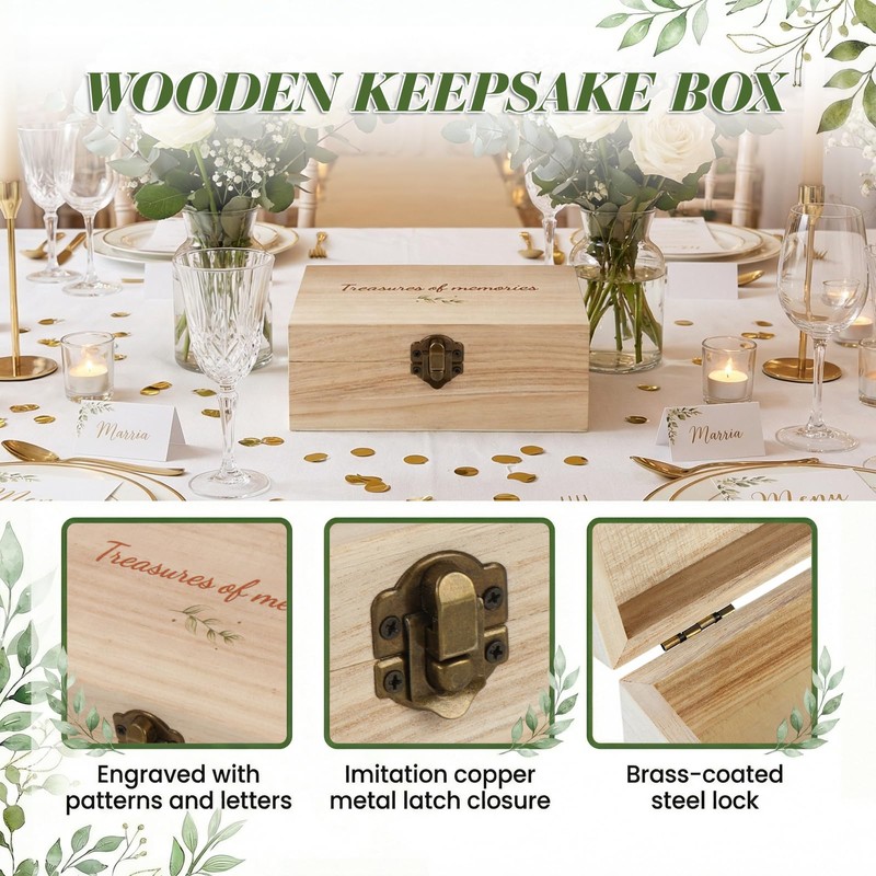 Nymblis Funeral Favours, Memory Box Set with 100 Pcs Memorial