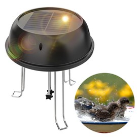 Solar Water Wiggler for Bird Bath,5V 0.5W Round Shaped Solar Water Agitator and Fountain Pump for Garden, Pond, Pool, Outdoor