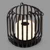BRILONER Mini LED Table Lamp Wireless with Metal Basket, Dimmable