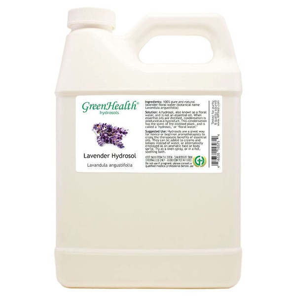 Lavender Hydrosol (Floral Water) - 32 fl oz Plastic Jug w/Cap - 100% pure (NOT OIL)
