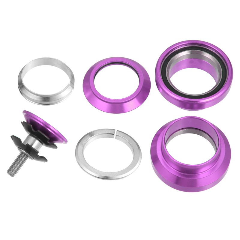 X AUTOHAUX 34mm 1-1/8" Threadless Bicycle Headset Combo Bike Threadless
