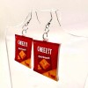 Handmade Cheez Its Earrings - Cracker Earrings - Chips Earrings
