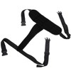 Wheelchair Safety Belt Restraint Harness Protective Adjustable Strap for PatientsBlack