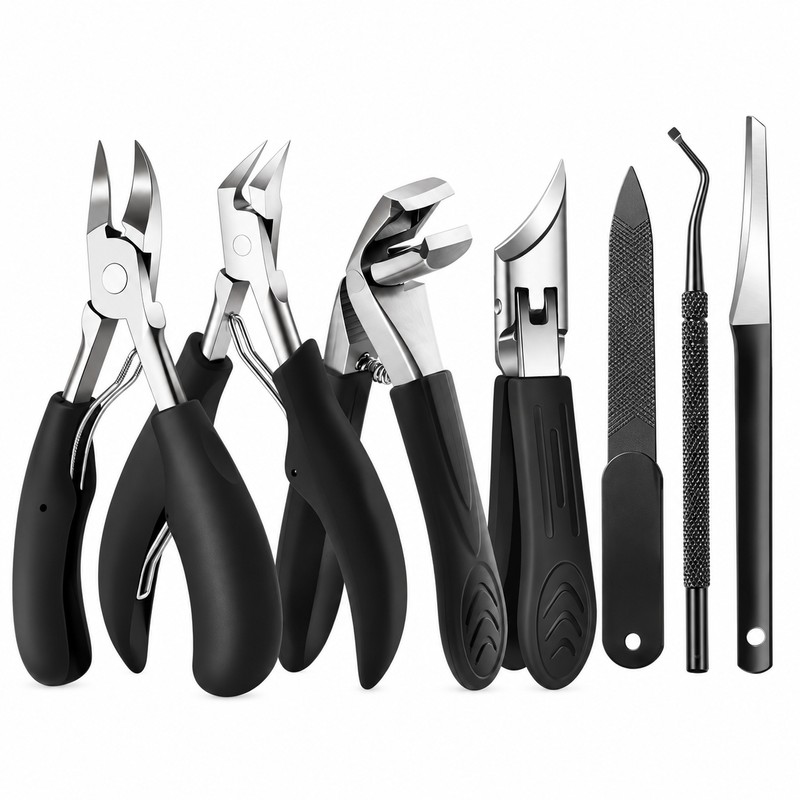 7pcs Stainless Steel Nail Care Tool Set – Manicure &