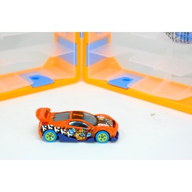 ODS - Hot Wheels, Carry Case Valigetta Porta Veicoli Apribile, Inclusa 1 Auto Originale, Contiene fino a 30 Macchinine, Età Consigliata +3 Anni