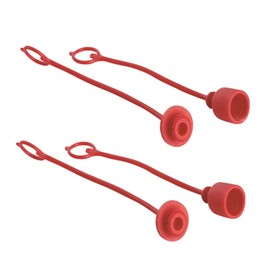 2 Set Hydraulic Quick Connect Fittings, 3/8" Hydraulic Hose Caps and Plugs PVC Tractor Hydraulic Coupler Dust Cap
