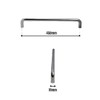 VIBE 19mm Pull Handle Rear Fix Straight 450x19mm on Polished