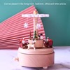 Wooden Music Box Snowflake Decor Wood Grain Texture Beautiful Sound