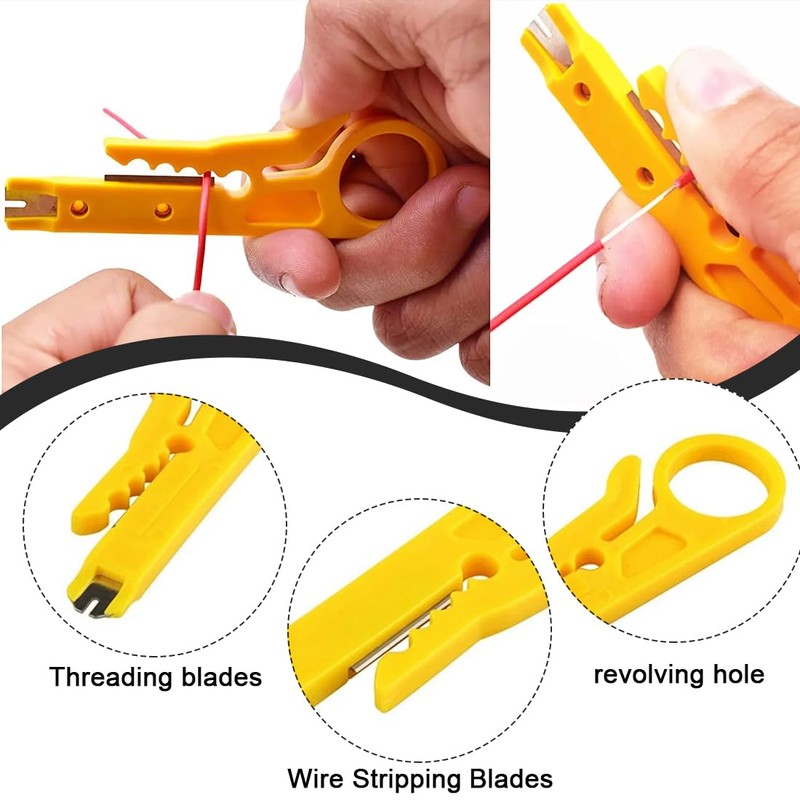 DOKRIN Wire Stripper, 4 Piece Wire Stripper for Safely Stripping