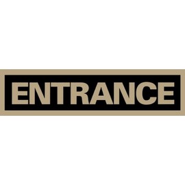 Headline Sign 9355 Self-Stick, Entrance, 2-Inch by 8-Inch