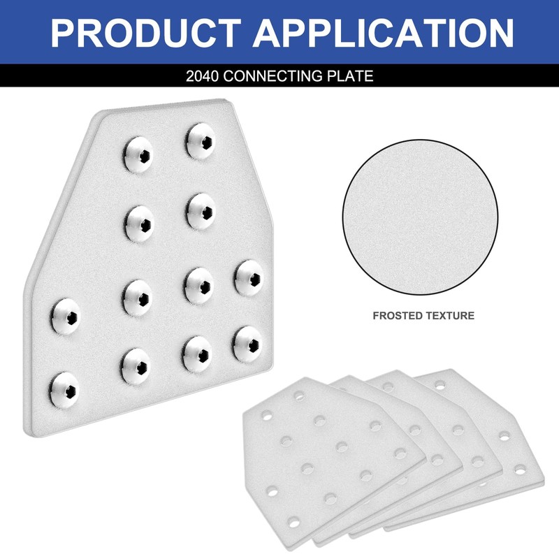 IMETRX 8pcs 2040 T Corner Bracket Joining Plate T Slotted