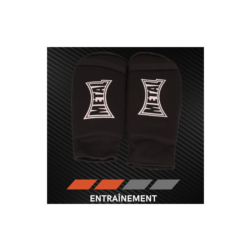 Metal Boxe Tibia Protectors White Small