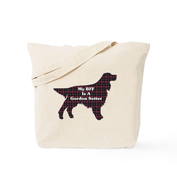 CafePress BFF Gordon Setter Tote Bag Reusable Natural Beige Canvas