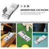 Sosoport Snooker Pool Chalk Holder Clamp Magnetic Billiard Accessory Metal