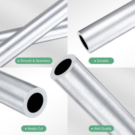 M METERXITY 1-Pack 250mm 6063 Aluminum Round Tube, 14mm ID 22mm OD Seamless Aluminum Tubing for Construction/Machining/DIY Crafting, Metal Straight Pipe [0.55x0.87x9.8IN]