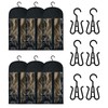 6PCS Wig Storage Bags with Hanger, 23.6" x 11.8"Wig Storage