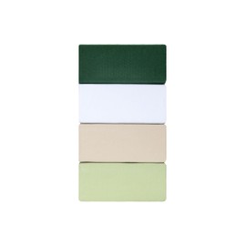 METİSTEX Fitted Sheet 100 x 200 cm White - 100% Cotton Jersey Fitted Sheet with Lycra, for Flat Sheet with Mattress Height up to 25 cm, White