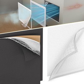 Powrocket Sound Deadening Kit for Vent,Sound Deadening Mat with Acoustic Foam and AC Vent Covers,Composite Sound Deadener Kit for Noise Insulation and Vibration Dampening,10"x14"Mesh Vent Cover