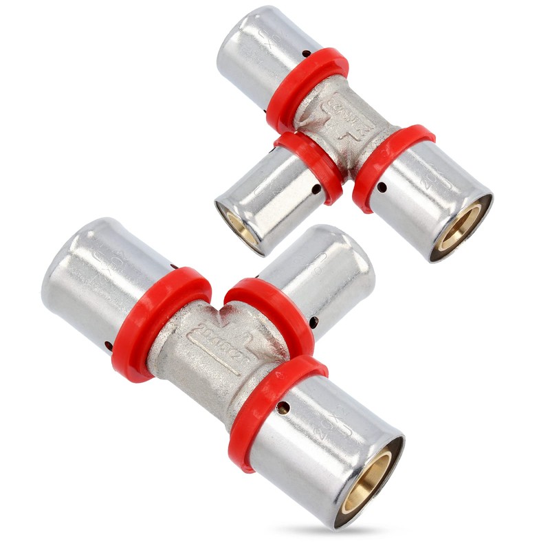 T-Piece PEX Press Fitting 20 x 16 x 20 mm