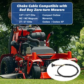 Ulreon 290-610 Choke Cable Push Pull Cable for Bad Boy Zero-Turn Mowers Compact CZT CZT Elite MZ MZ Magnum Maverick Outlaw XP Outlaw ZT and ZT Elite Control Replacement for 054-8017-00
