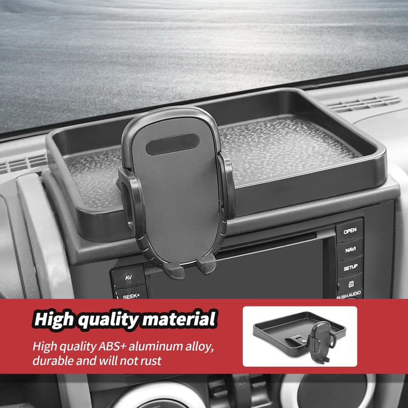 JeCar for JK Phone Holder Mount Center Console Dash Tray