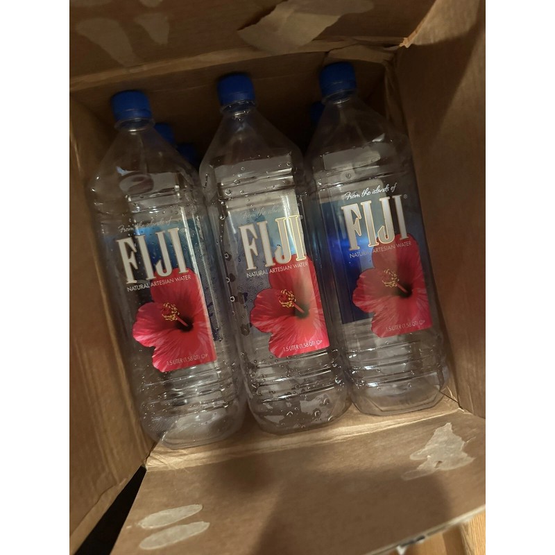 FIJI Water Lot Of 12 EMPTY FIJI Natural Artesian Water