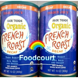 Trader Joe's 2 Packs Trader Joe's Organic Decaf Fair Trade French Coffee Bean 13 oz Each Pack