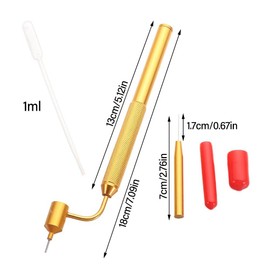 HomeSoGood Detailing Fine Painting Pen,0.5mm Gold Writer Slanted Fine Line Paint Pen,Paint Applicator Pen Precision Paint Pen Drawing Tool