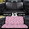 Jodoolang Pink Hibiscus Floral Auto Waterproof Back Seat Covers Protectors